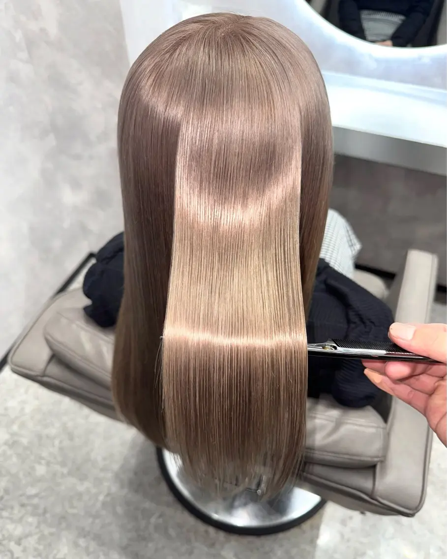 ロング 奥山義進/大宮 /ダブルカラーのヘアスタイル