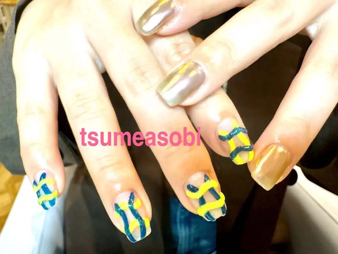 ネイル ぷっくりネイル tsumeasobi 🪬macoのネイルデザイン