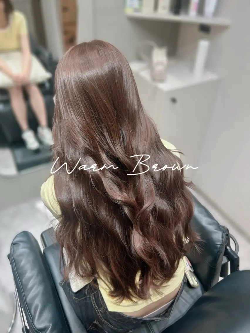 ロング カラー ヘアカラー トリートメント ヘアセット ゆうさ ❥ 髪質改善 似合わせカットのヘアスタイル