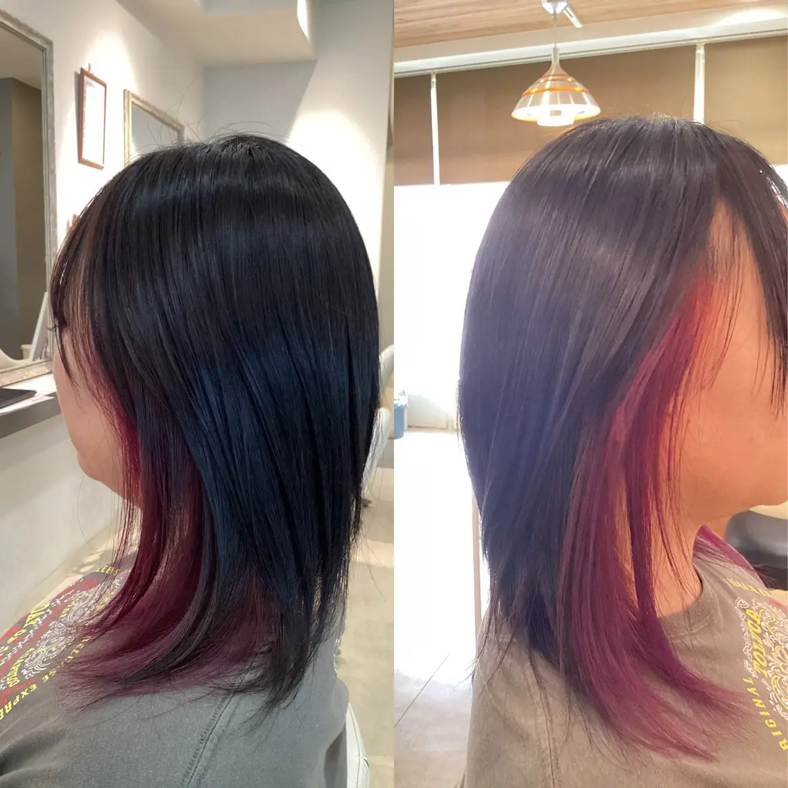 ミディアム トリートメント ヘアカラー hair bonitaのヘアスタイル
