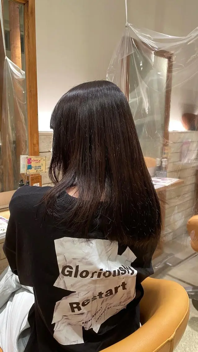 【🌈雰囲気に変化をつけたい方オススメ🌈】ケアinカラー×超音波3STEP TR🥰の写真