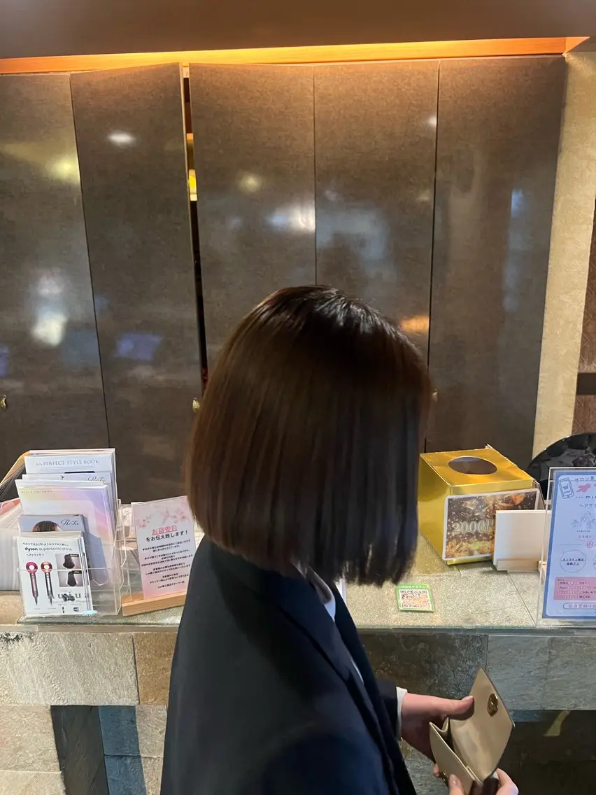 ショート 髪質改善 カット トリートメント Lee東三国　櫻井 睦樹のヘアスタイル