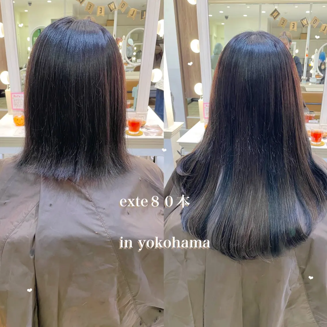ミディアム シールエクステ エクステ エクステ シールエクステ横浜 🐏☁️miminaのヘアスタイル