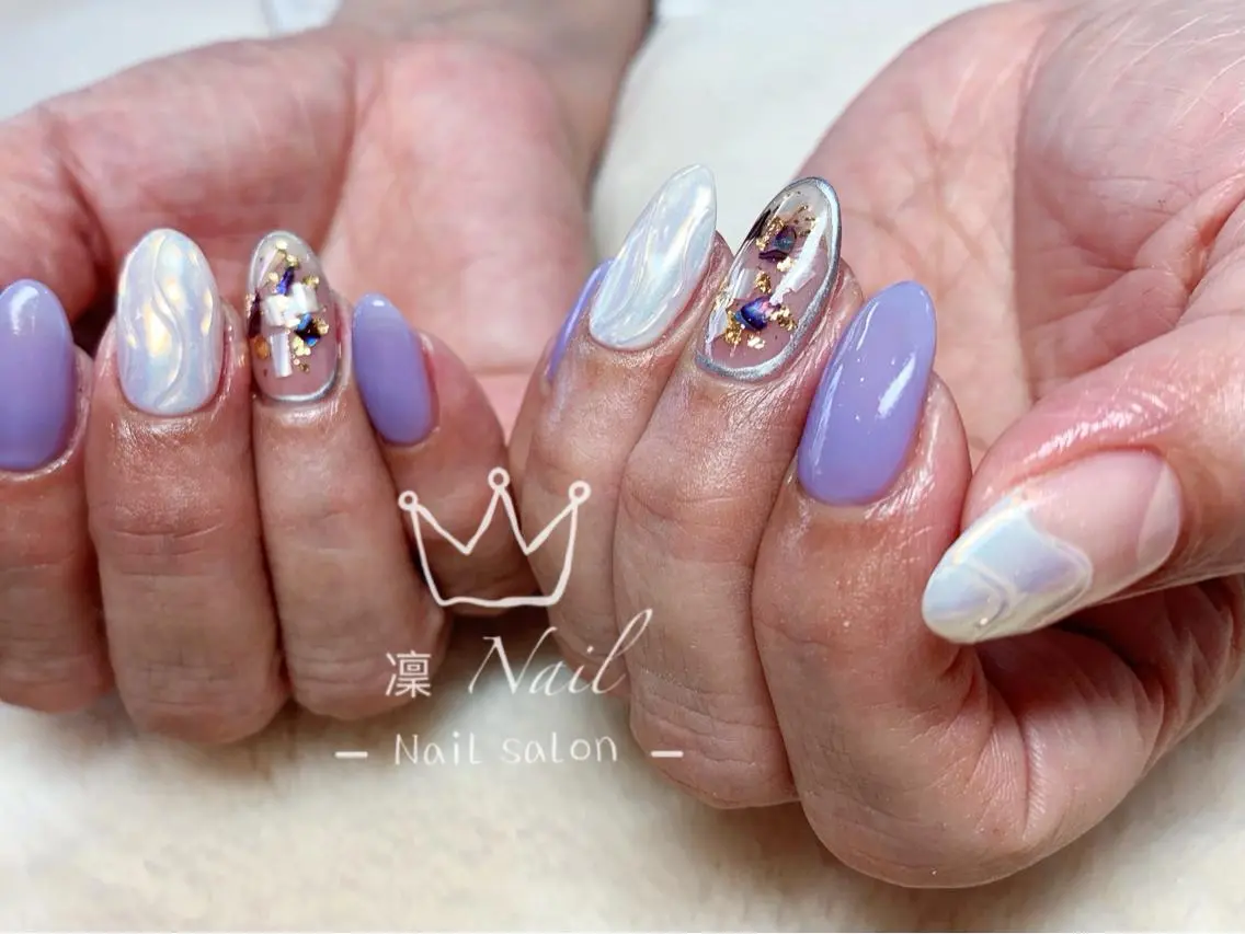 ショート カラー ネイル Le’a NailSalonのネイルデザイン