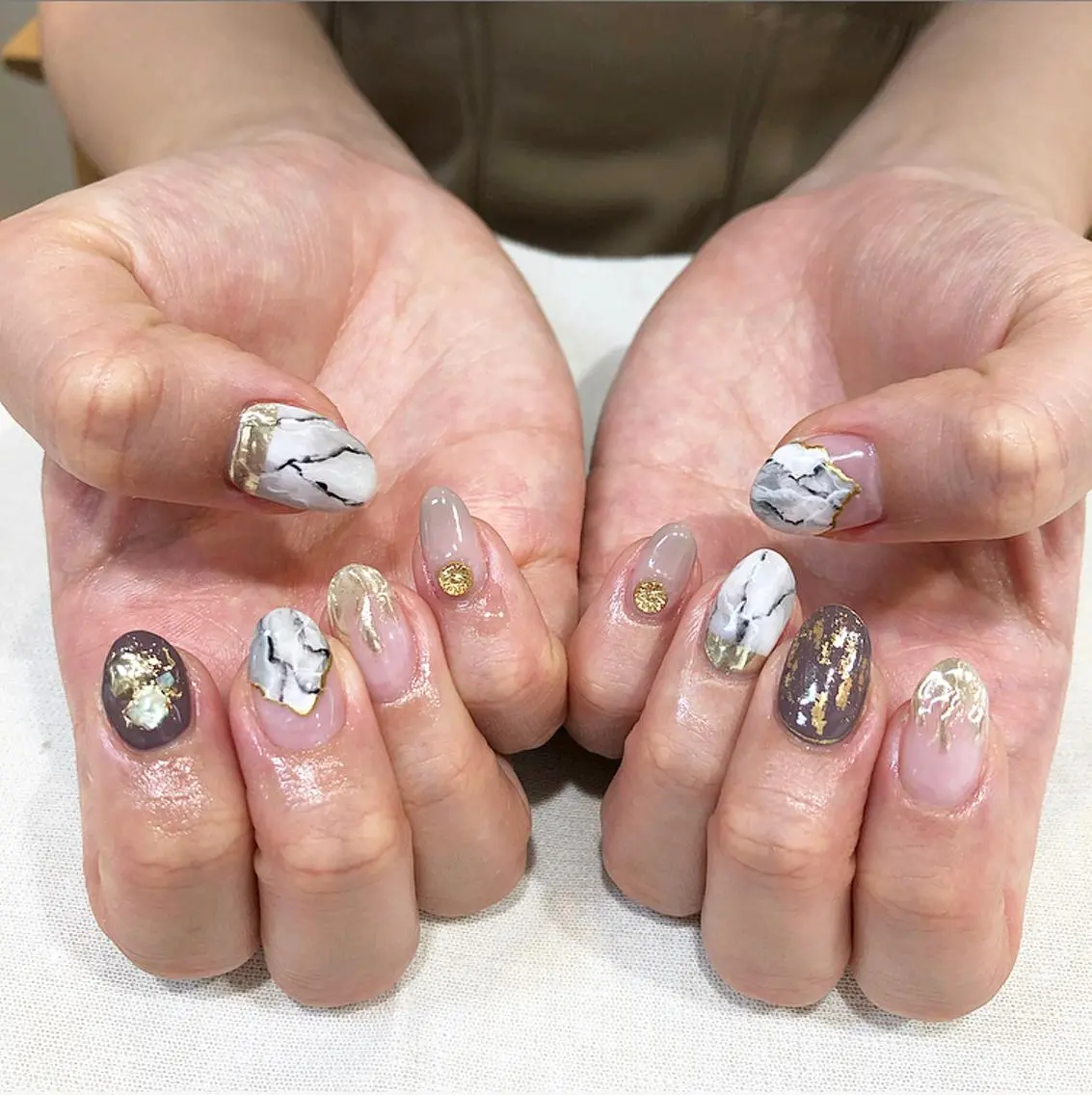 ネイル 大理石ネイル(マーブル) rina eye&nailのマツエク・マツパデザイン