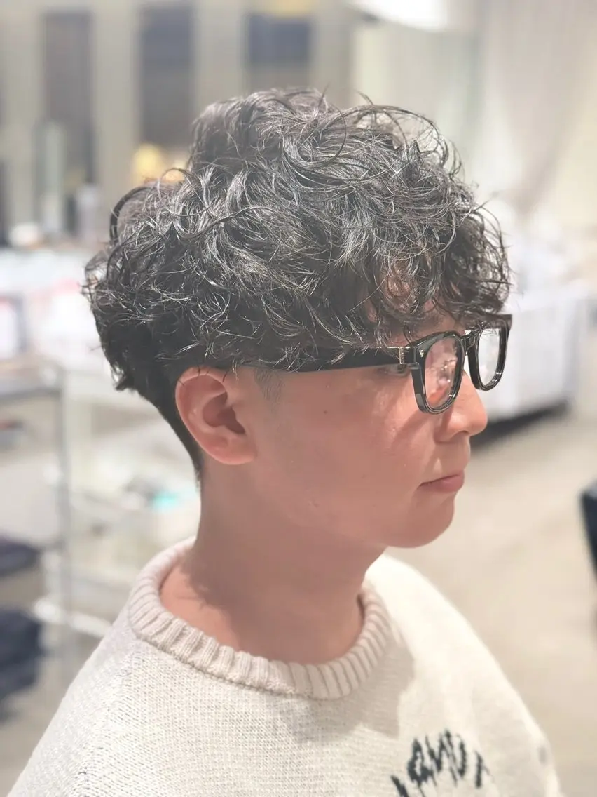 メンズカット+パーマ👦🏻💙の写真