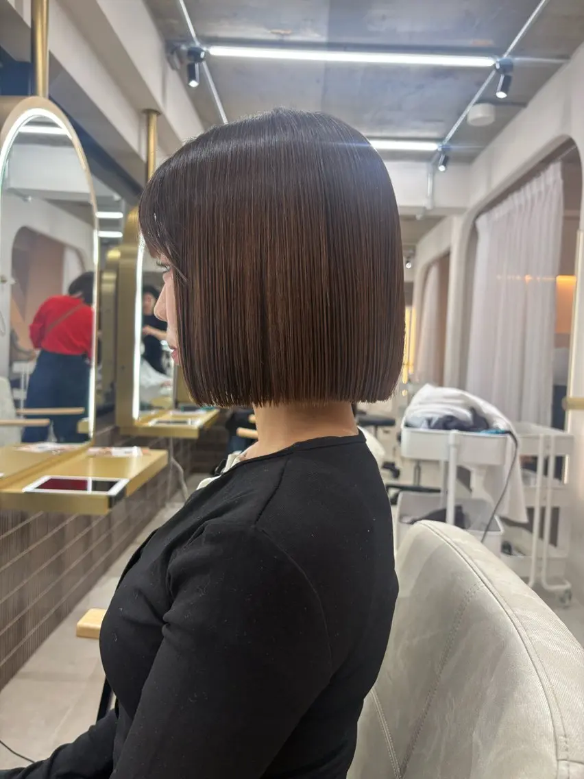 ショート カット ワンカールで決まる レイヤーカット‎🤍のヘアスタイル