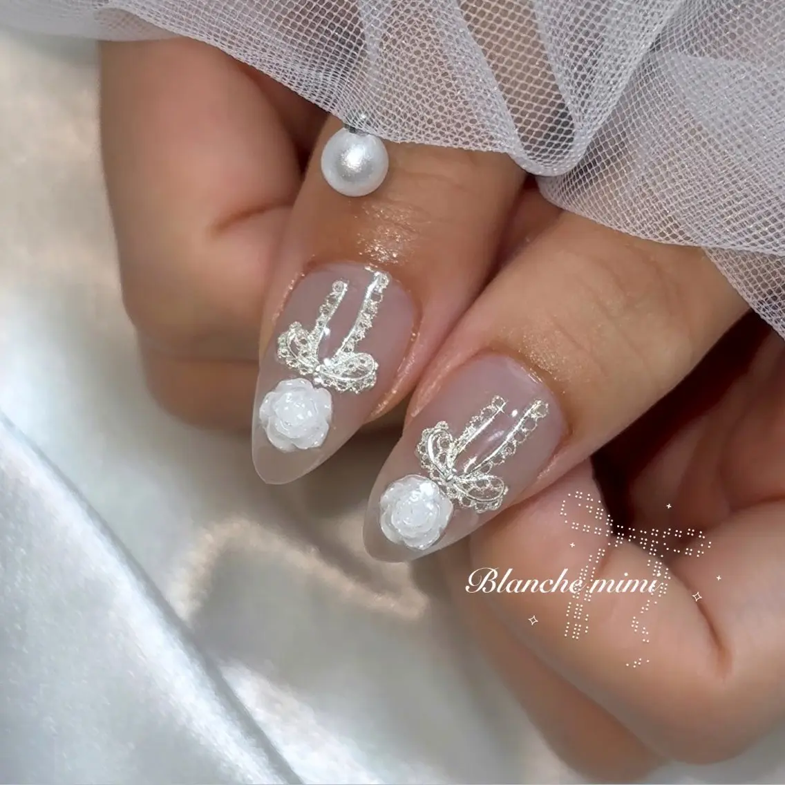 ネイル ハンドネイル Blanche mimi.u_aのネイルデザイン