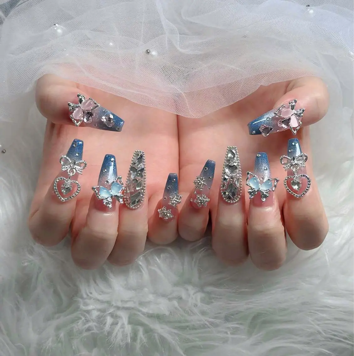 ネイル アートネイル 成人式 ジェルネイル ニュアンスネイル 夏ネイル ハンドネイル neco H.babynailのネイルデザイン