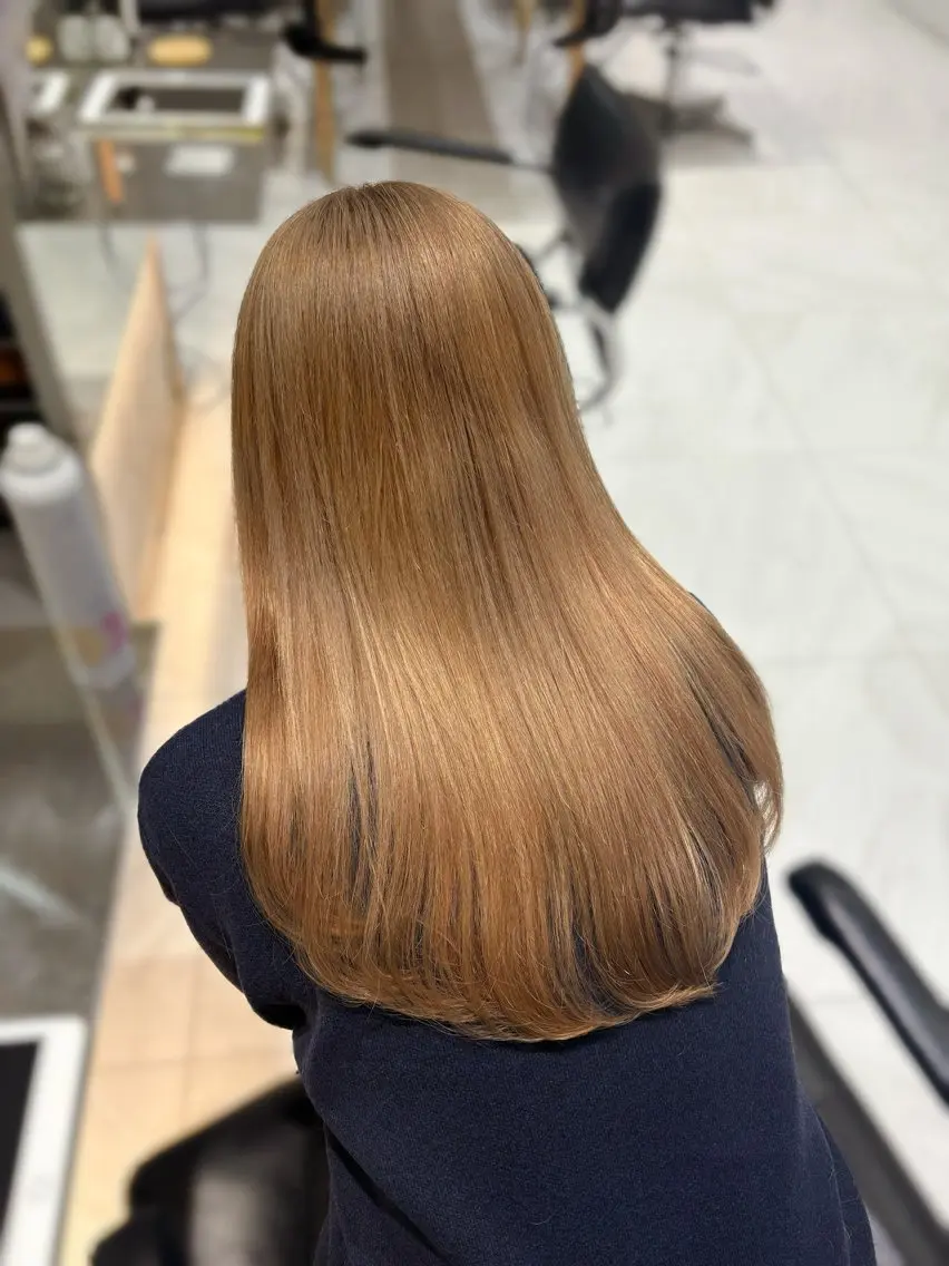 セミロング ヘアカラー Rino🎀/盛れる 顔周りカット🪽✩のヘアスタイル