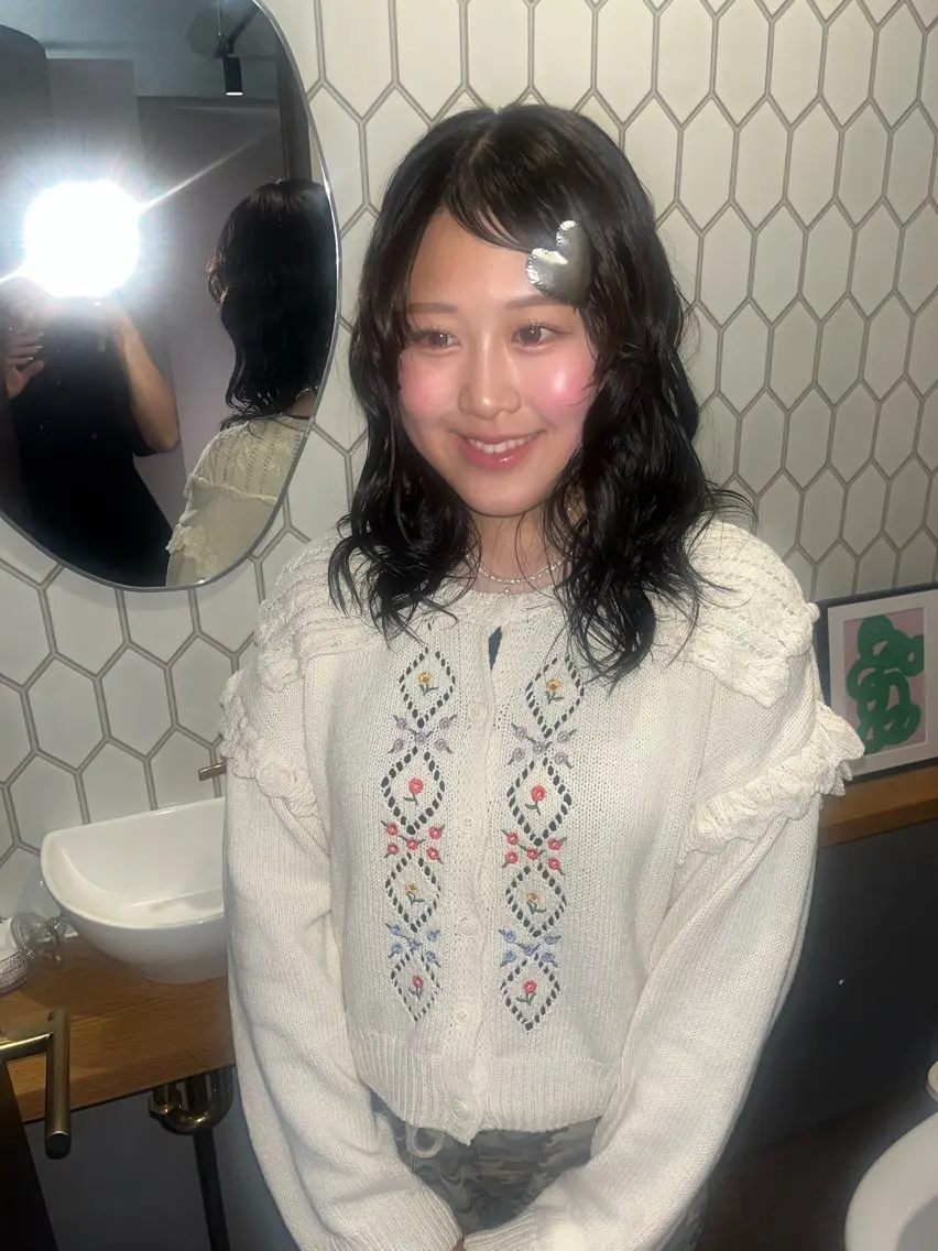 ミディアム ヘアカラー MIYU ／モデル募集中のヘアスタイル
