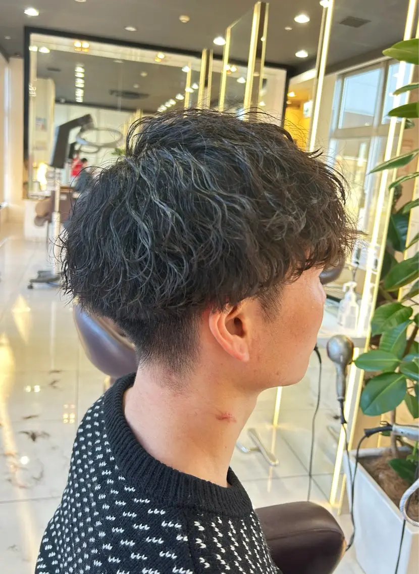 メンズ カット パーマ メンズカット 💇原一樹のヘアスタイル