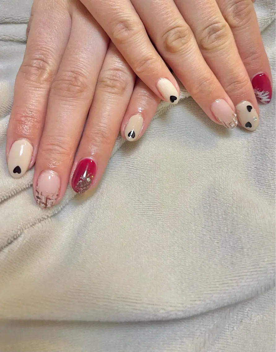 ネイル バレンタイン nanairo nailのネイルデザイン