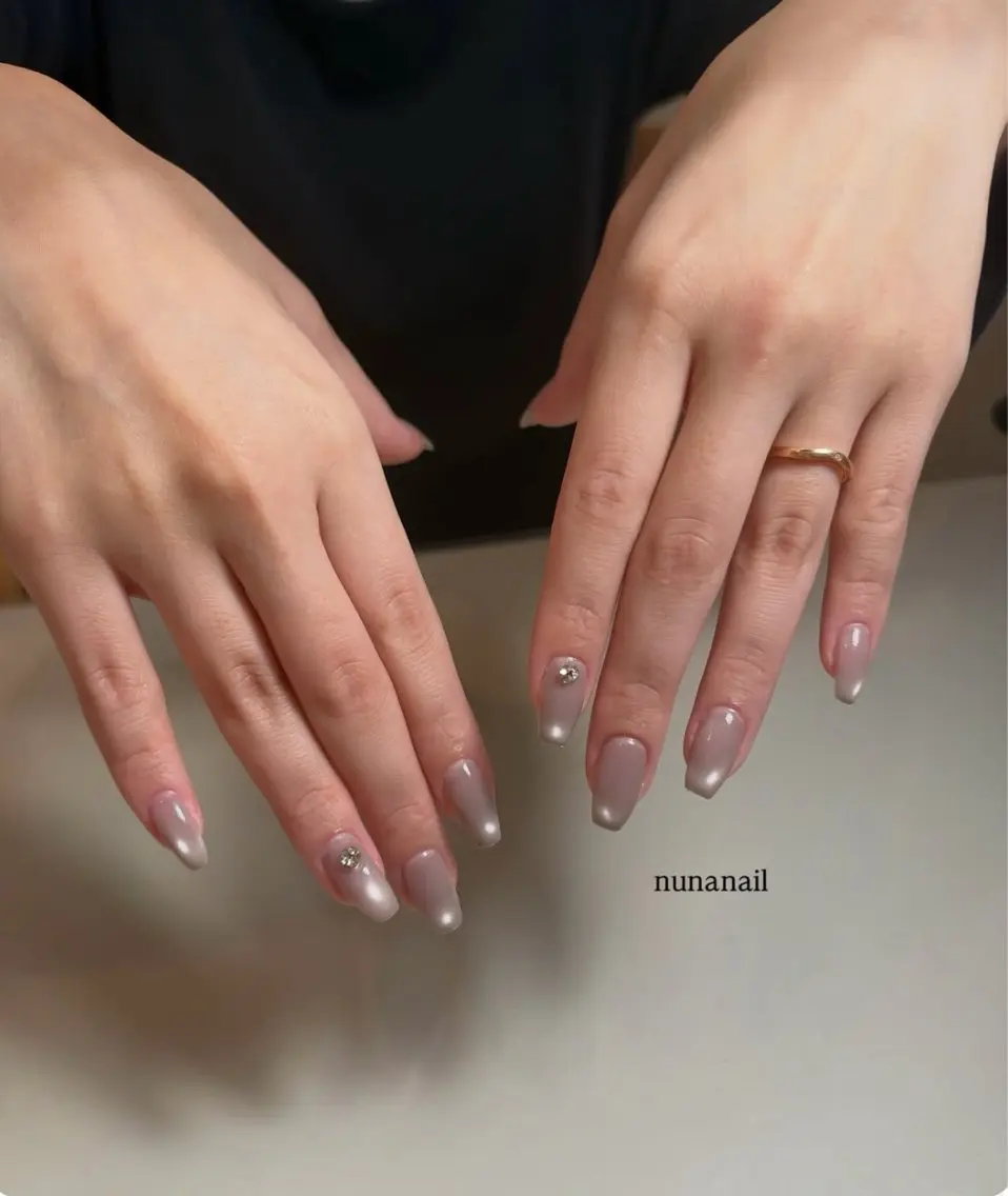 ネイル ハンドネイル 話さないネイルサロン シンプル美爪専門店♥のネイルデザイン