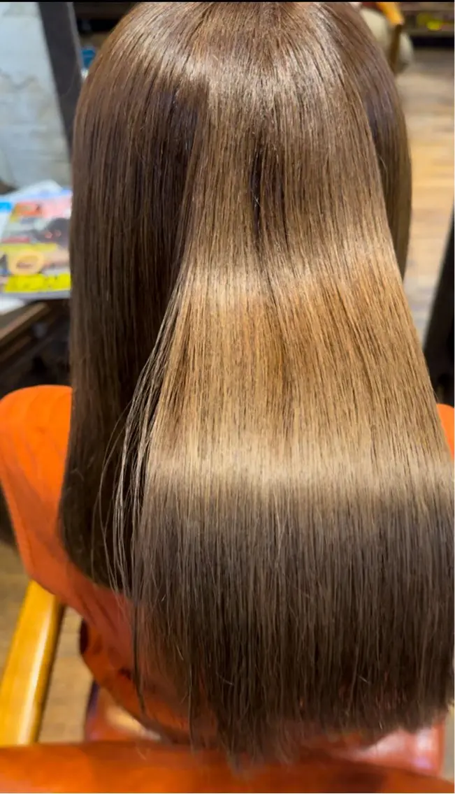 セミロング カラー ヘアアレンジ カット ヘアカラー トリートメント 金子 富士のヘアスタイル