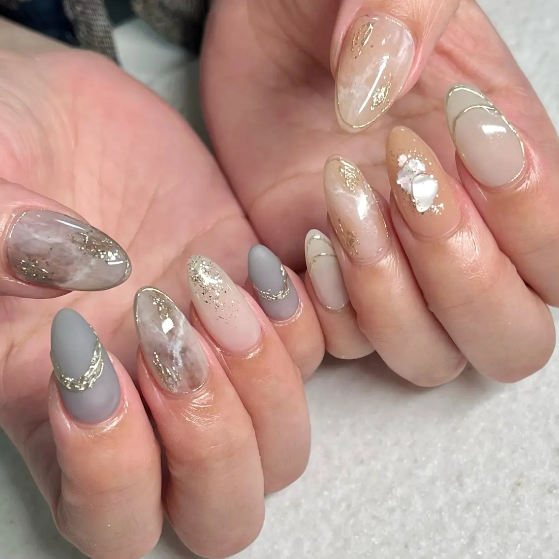 ネイル ハンドネイル joie ange rinna上本町のネイルデザイン