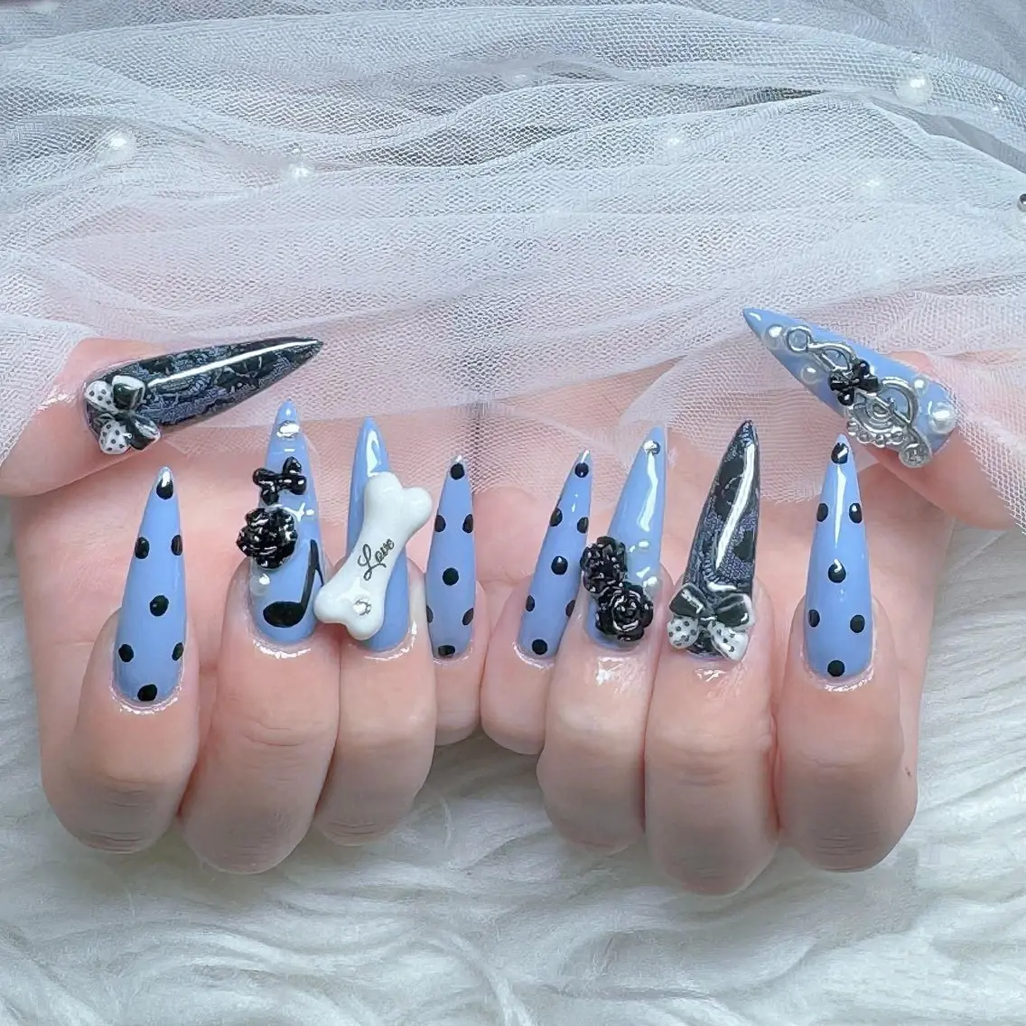 ネイル フットネイル フレンチネイル グラデーション 韓国ネイル ロングネイル ハンドネイル Hani Nail Salonのネイルデザイン