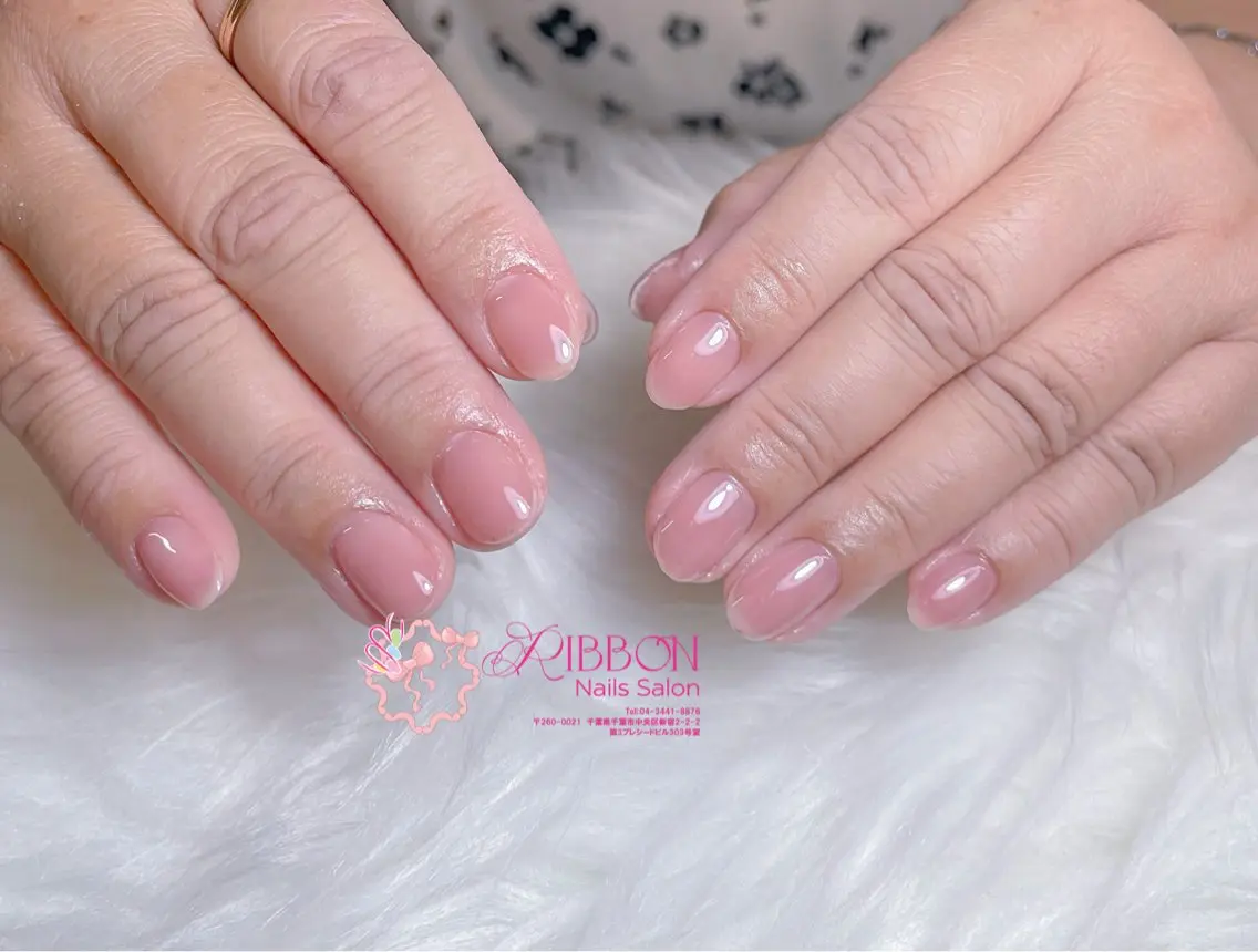 ネイル チークネイル フットネイル フレンチネイル グラデーション 韓国ネイル Ribbonnail salonのネイルデザイン