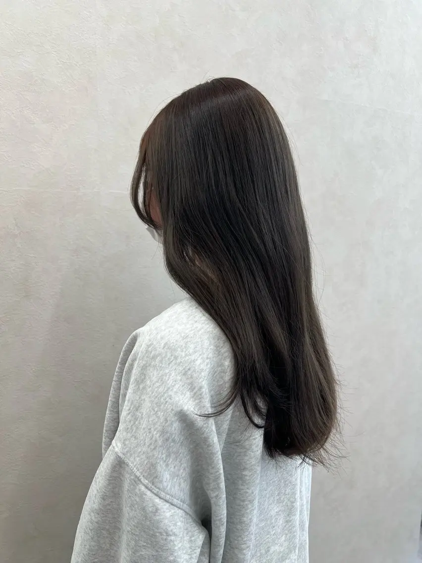 ロング カラー 透明感カラー カット ヘアカラー トリートメント 艶ボブ🤎ボブパーマ 透明感カラー\メンズのヘアスタイル