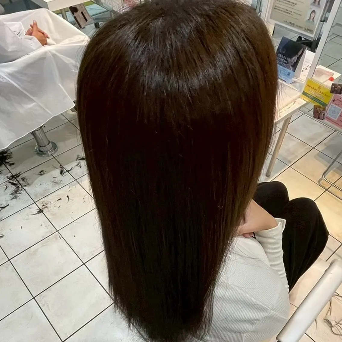 カラー ロング 縮毛矯正/ワンカラー モデル募集🫧田村のヘアスタイル