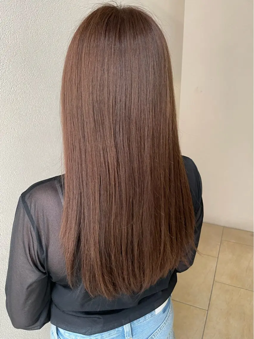 ロング カラー アッシュ ベージュカラー 沢田 瞳のヘアスタイル