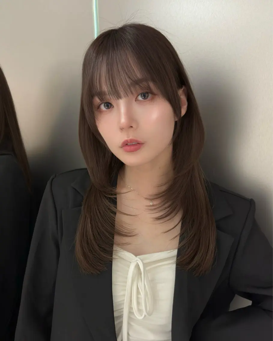 セミロング 横浜美容師 みつきのヘアスタイル