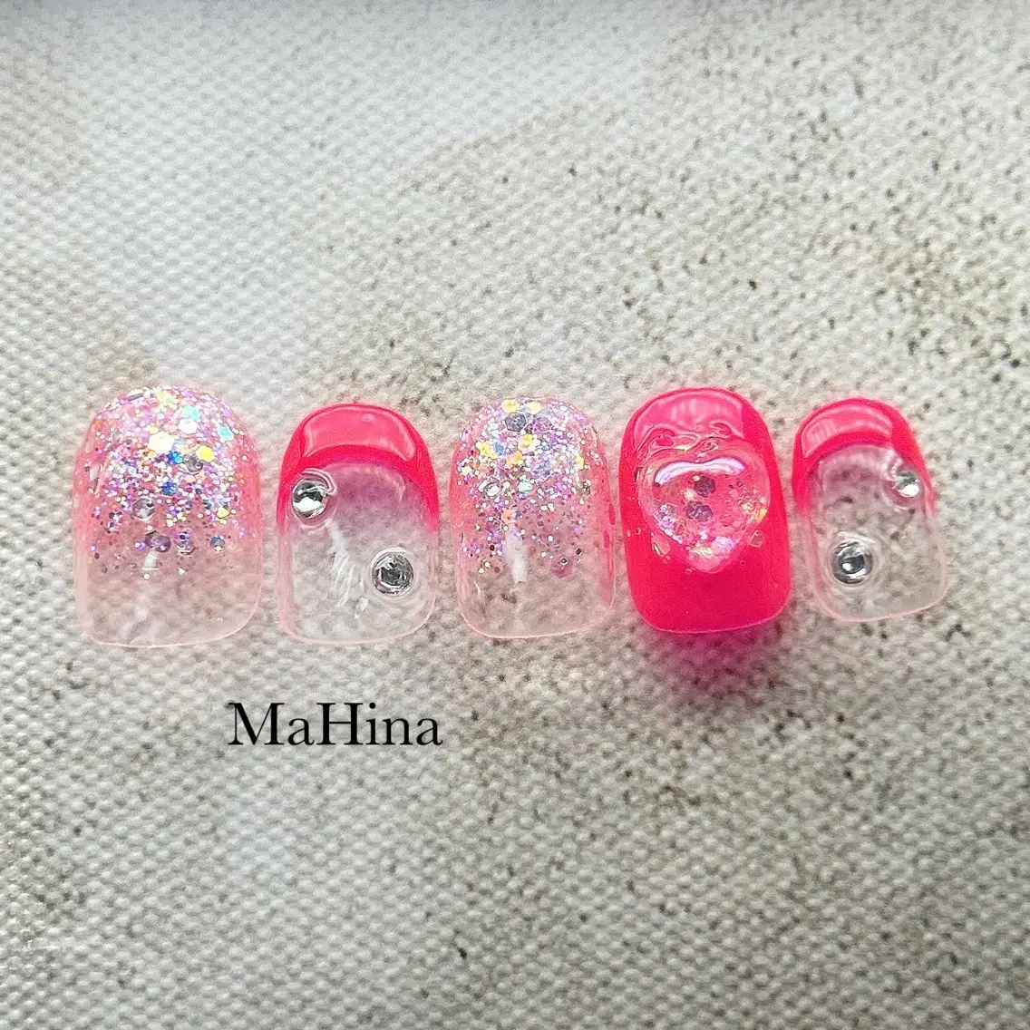 ネイル フットネイル フレンチネイル ジェルネイル キラキラネイル ニュアンスネイル ハンドネイル Le Vernis MaHina・まひなのネイルデザイン