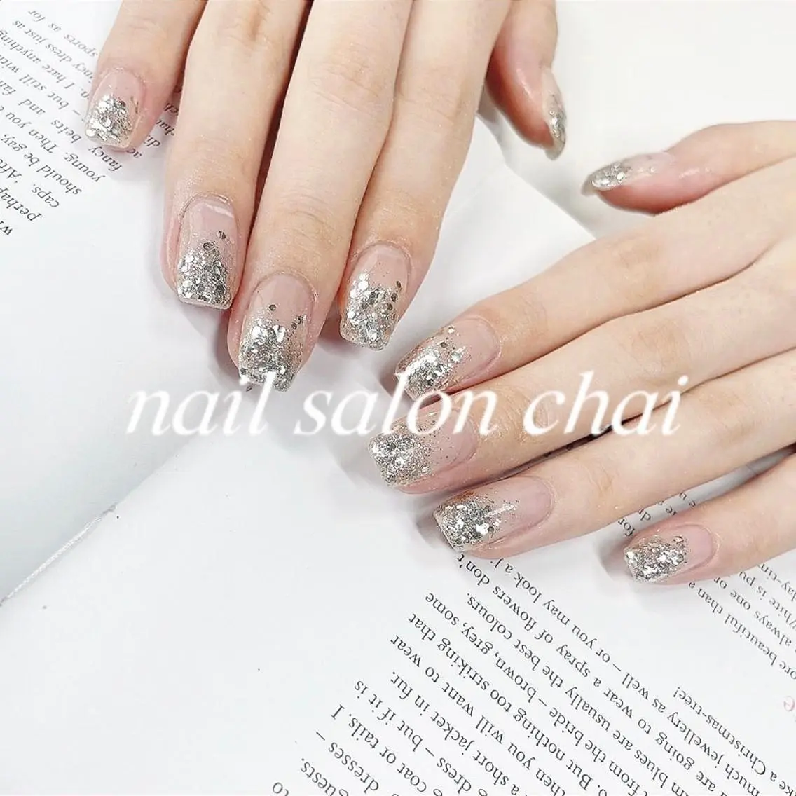 ネイル グラデーション ラメ(グリッター) nail salon chai 上本町のネイルデザイン
