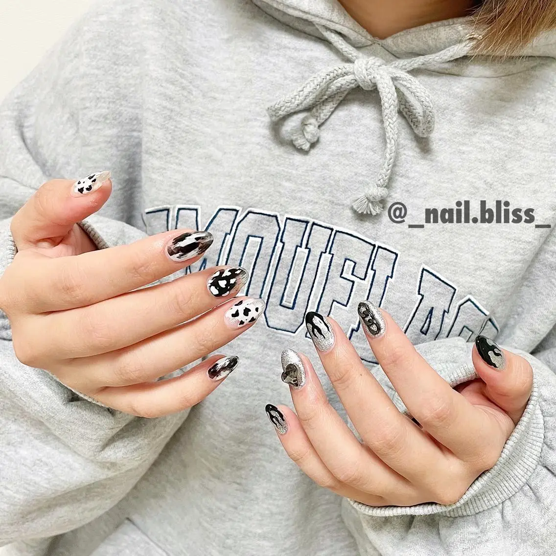 ネイル クリアネイル ラメ(グリッター) ハンドネイル NAIL BLISSのネイルデザイン