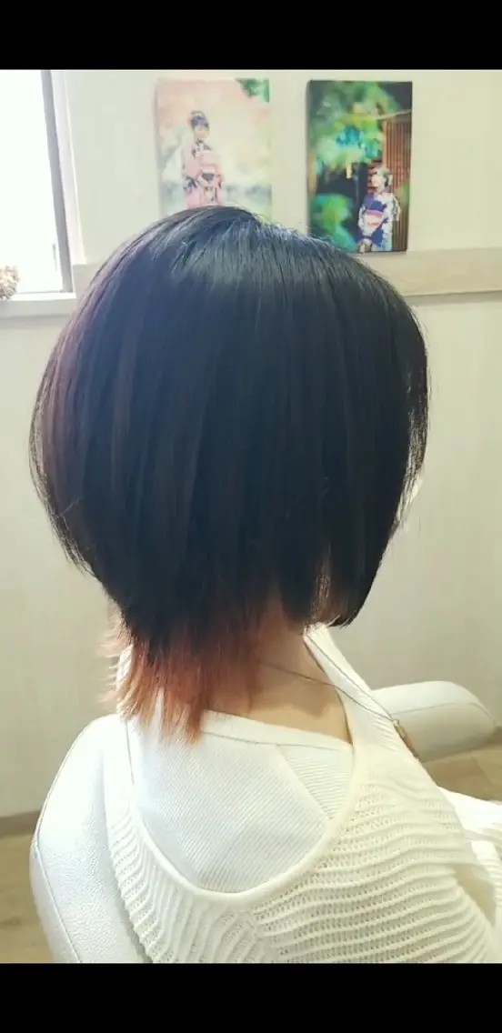 ショート ボブ ウルフカット ウルフボブ 水口 正登のヘアスタイル