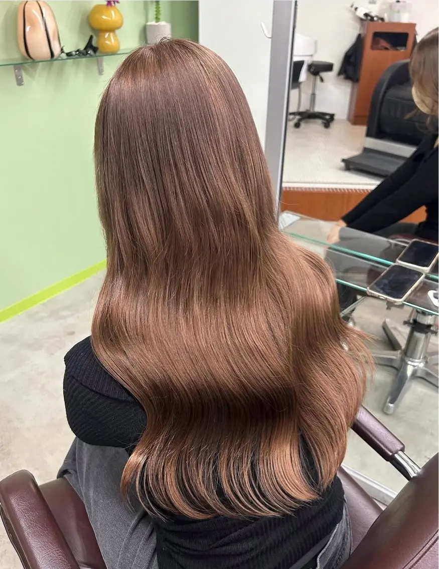 ロング カラー ブリーチ ヘアカラー 大阪梅田 ♡ ヒナのヘアスタイル