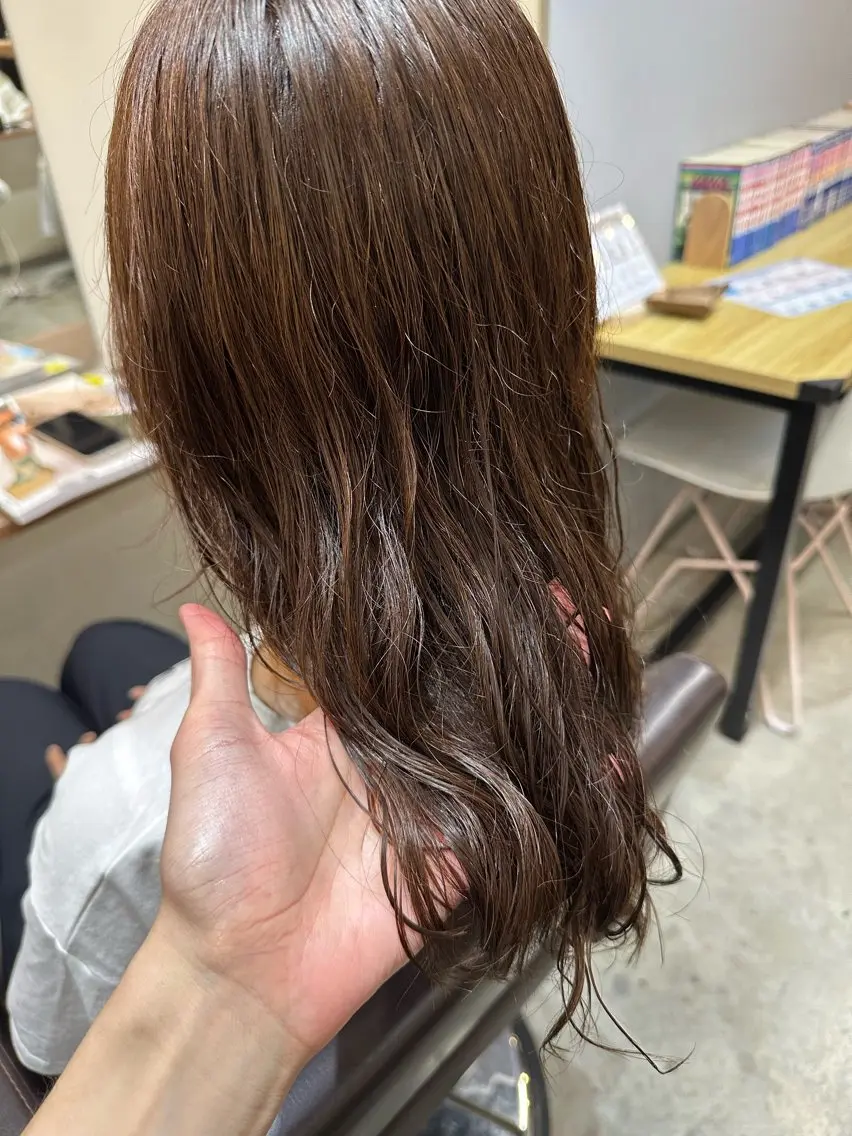 ロング カラー パーマ カット ヘアカラー パーマ トリートメント 平日オススメ✨ コスパ&タイパ✨山下のヘアスタイル