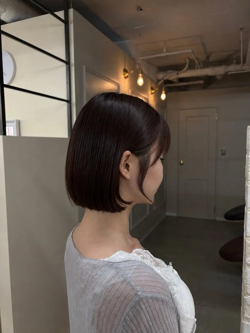 ショート カット ヘアカラー トリートメント 池袋/髪質改善 /レイヤー/笠原一唆のヘアスタイル