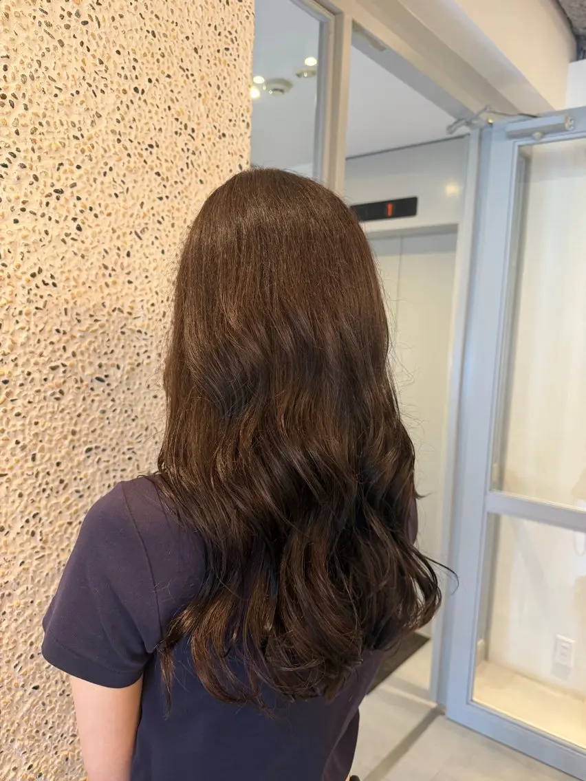 ロング カット ヘアカラー トリートメント 村田 未来のヘアスタイル