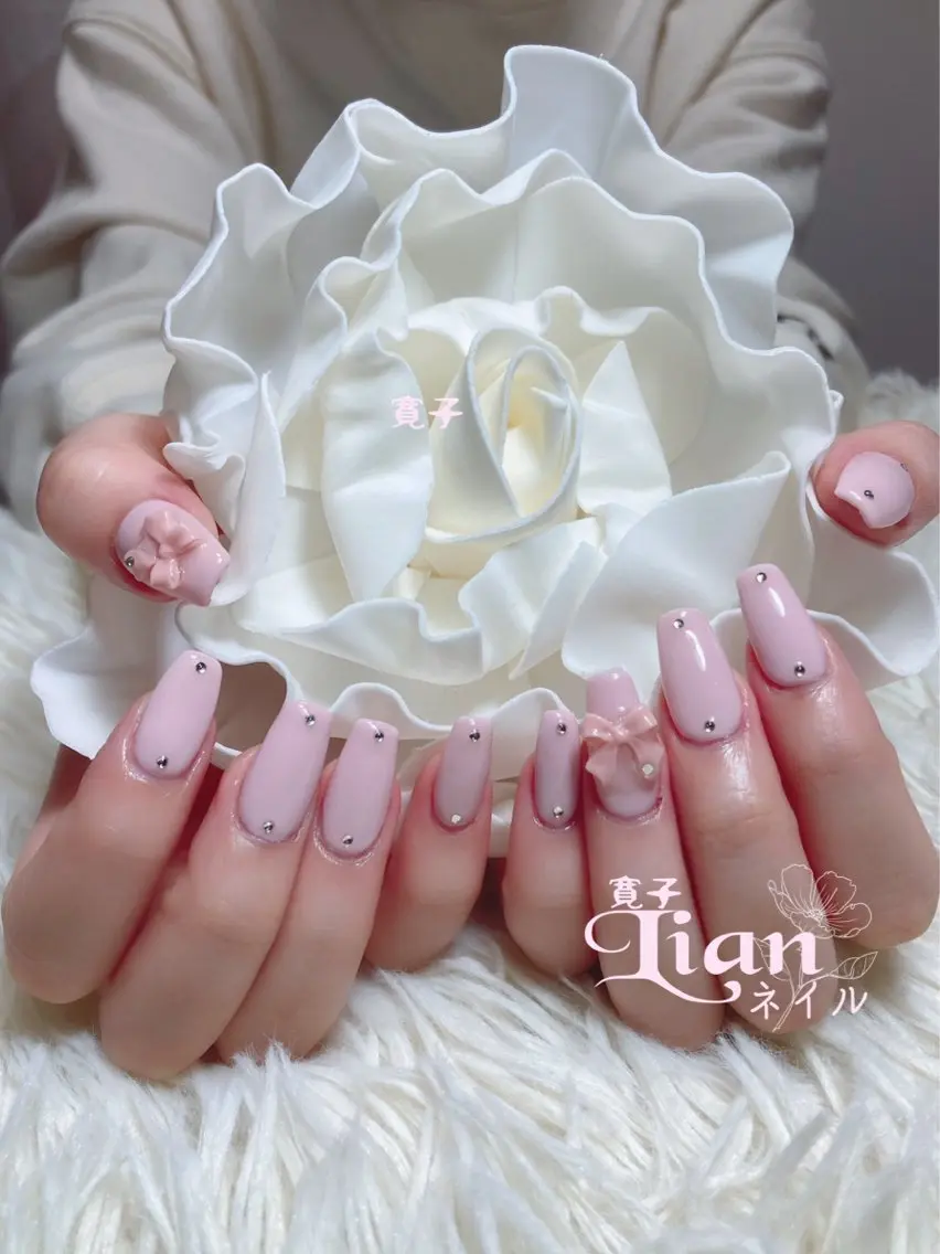 ネイル ピンク Lianネイル 寛子Lianのネイルデザイン