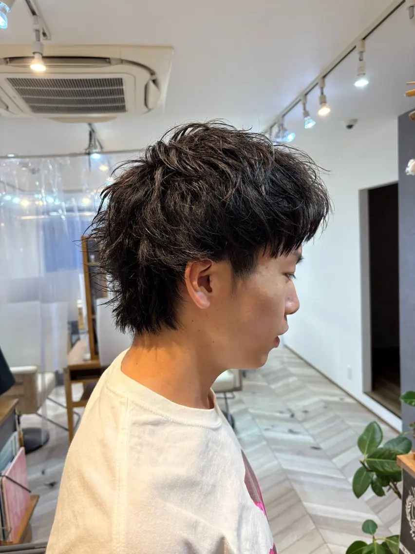 パーマ メンズ LaNA 佐藤なおのヘアスタイル