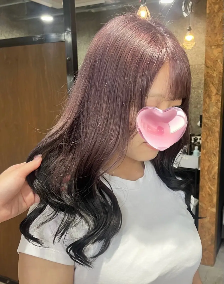 ロング カラー ベージュカラー ブリーチ ブルーカラー ダブルカラー グラデーションカラー Blanco Color&Careのヘアスタイル