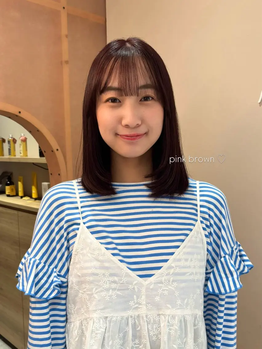 【 ダメージレスカラー🩰⠀】カット+イルミナカラー+oggiottoトリートメントの写真