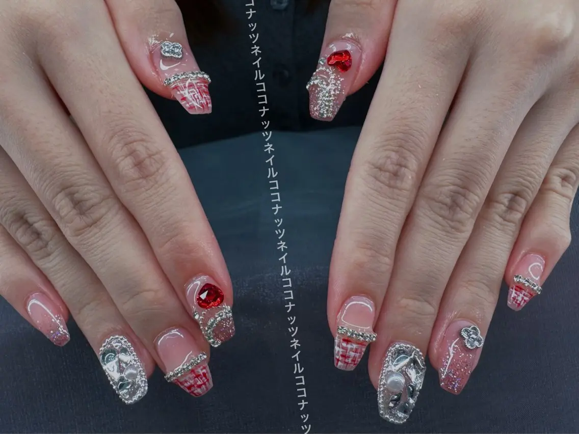 ネイル HOSHINO NAIL_長さだしのネイルデザイン