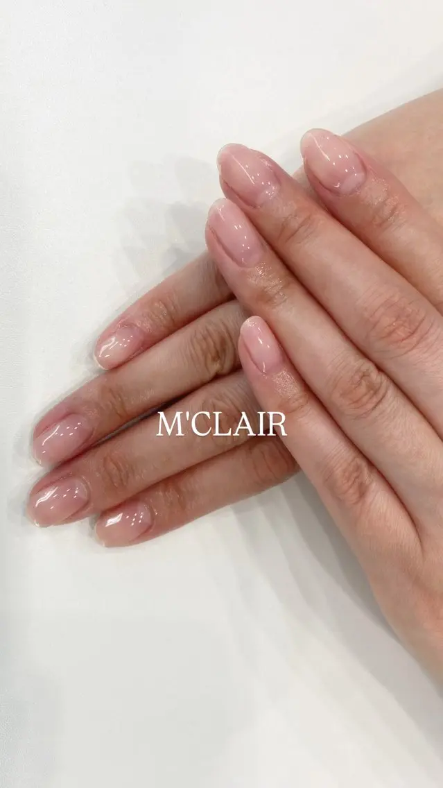 ネイル クリアネイル ハンドネイル M'CLAIR makikoのネイルデザイン
