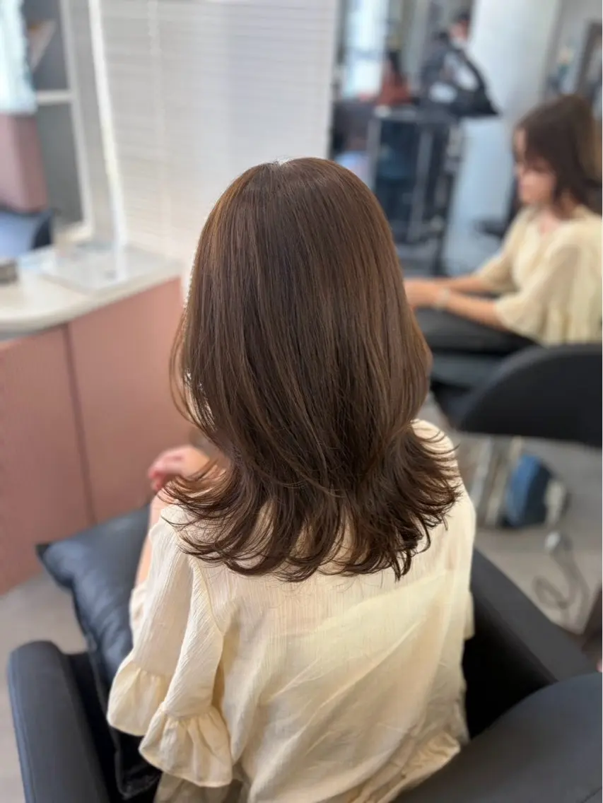 ミディアム THE ECT 🌸濱吉優希🌸のヘアスタイル