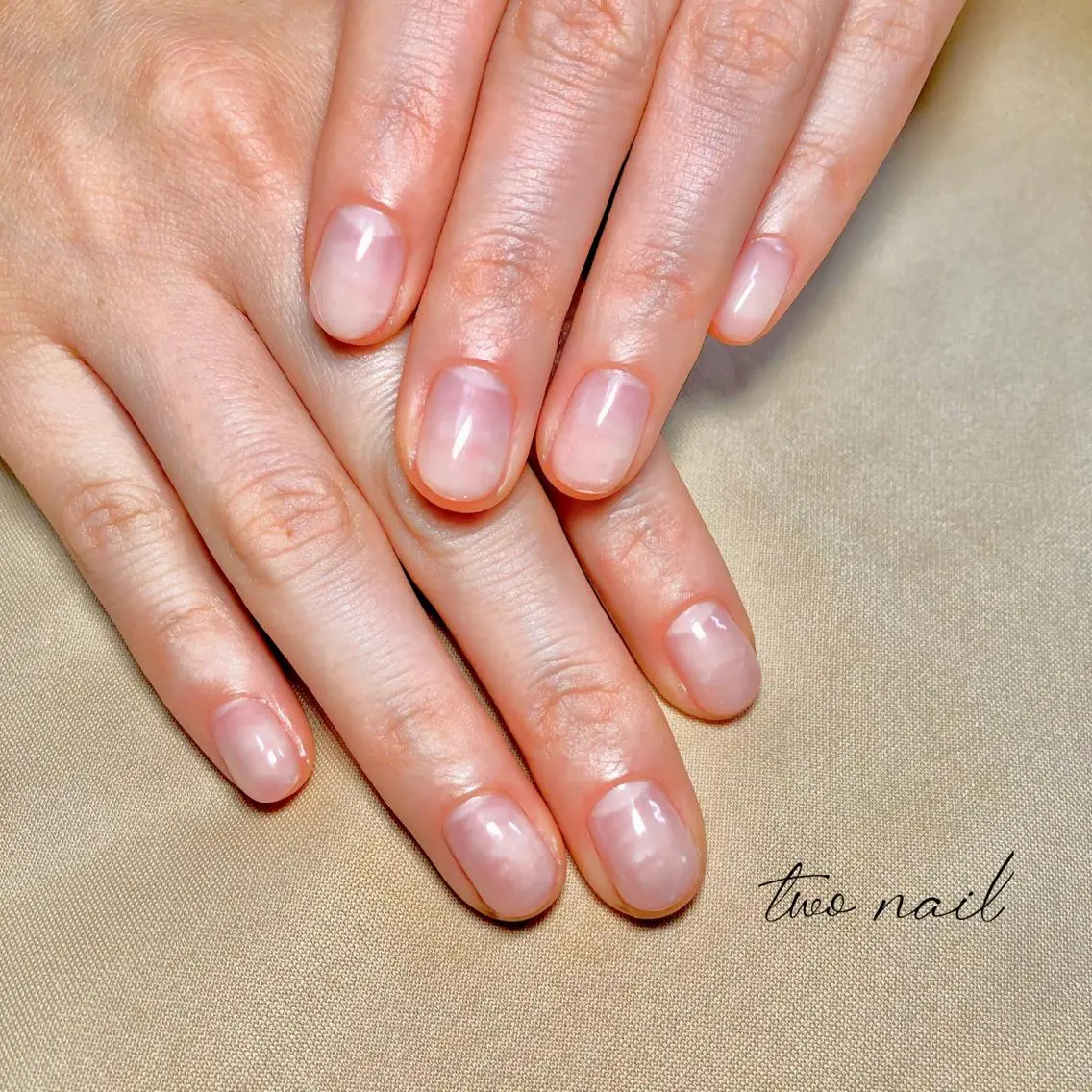 ネイル アートネイル フットネイル ハート ニュアンスネイル ホワイト ハンドネイル two nailのネイルデザイン