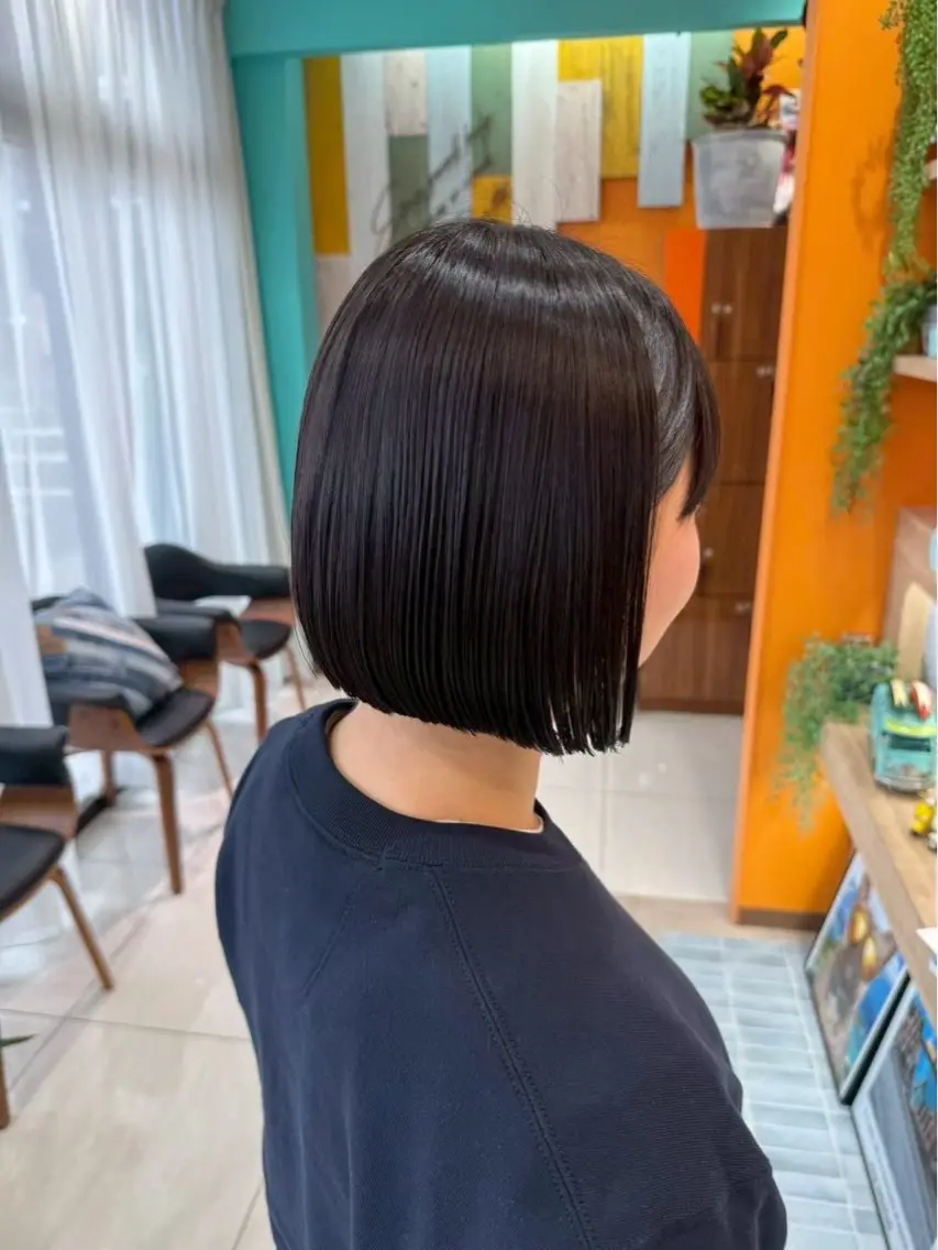 ショート ボブ 【透明感カラー💎う るツヤ美髪🫧】ナミのヘアスタイル