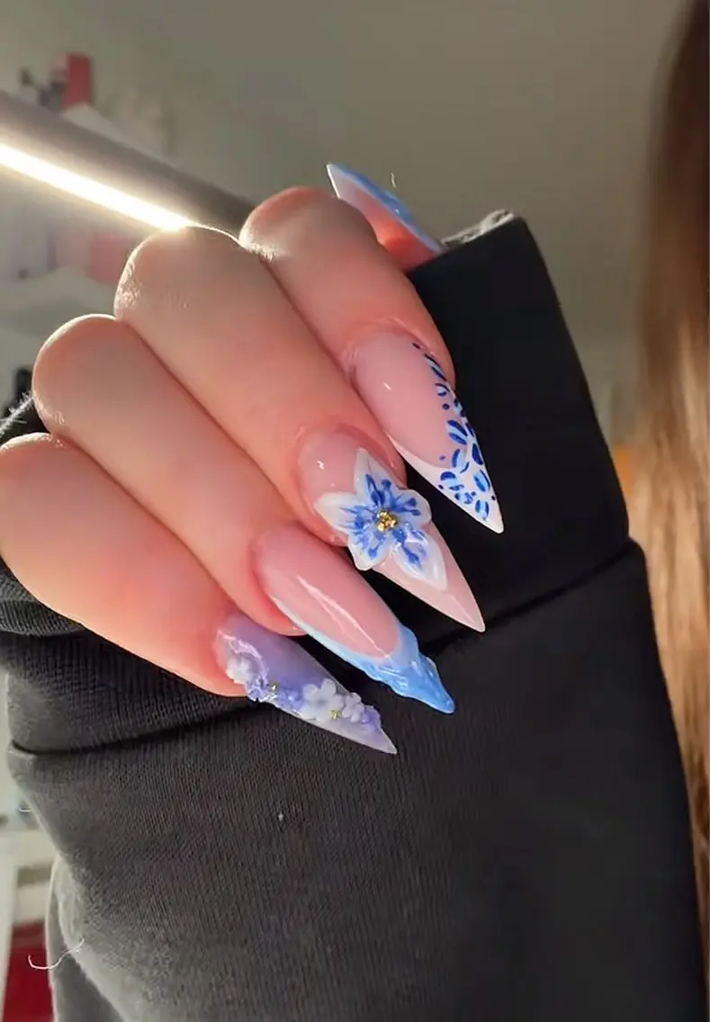 ネイル アートネイル 長さ出し ジェルネイル キラキラネイル 韓国ネイル ハンドネイル Rina Nail.Novaのネイルデザイン
