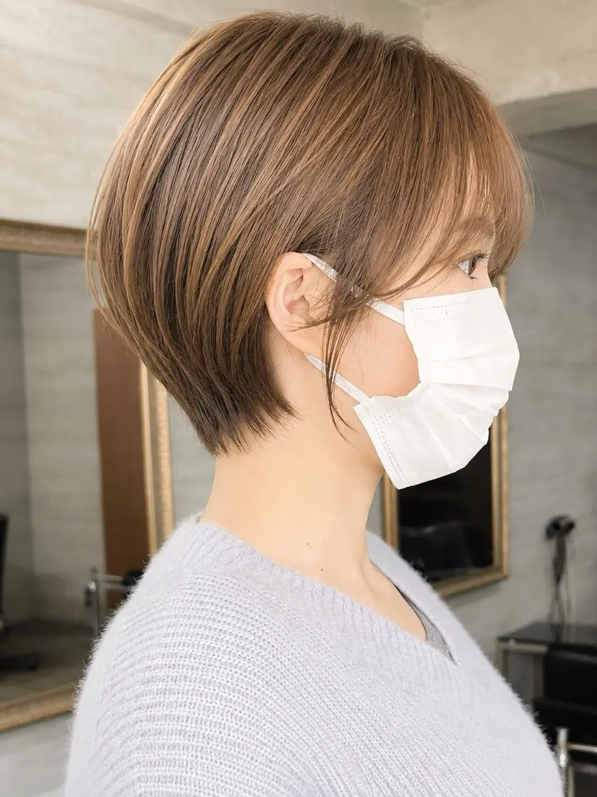 ショート カラー カット ヘアカラー ショート/レイヤー /札幌/小山内のヘアスタイル