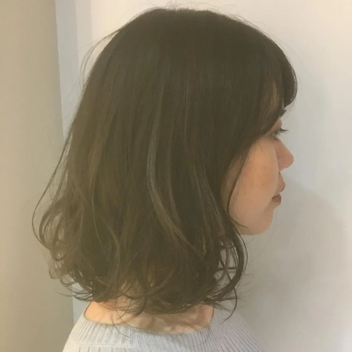ミディアム カラー ヘアカラー トリートメント しのはら まどかのヘアスタイル