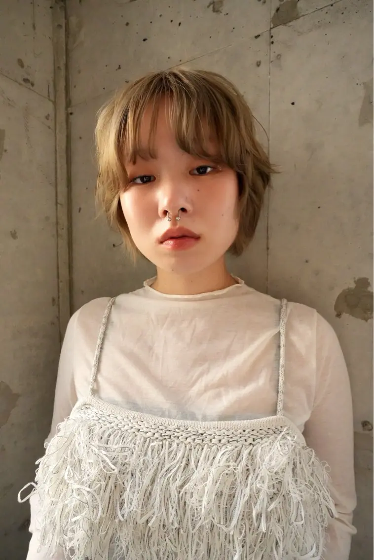 ショート カラー ヘアアレンジ ヘアセット NAVY/ Miharuのヘアスタイル