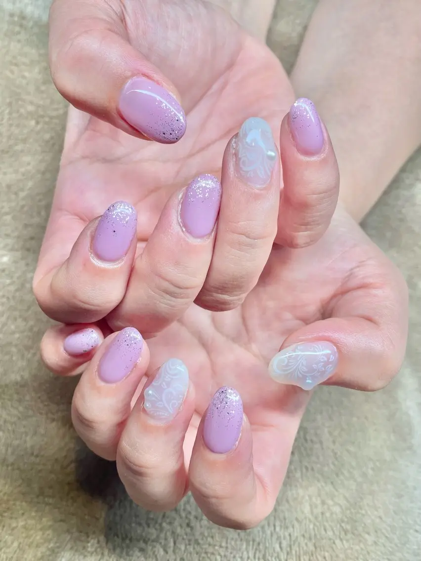 ネイル レース beamerci🌼 SHIORIのネイルデザイン