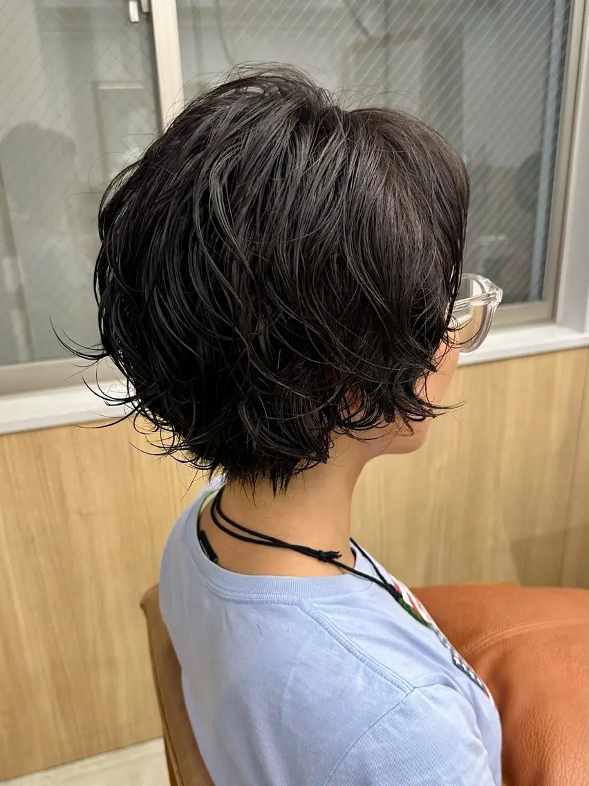 ショート パーマ ショートヘア jaemi/ジェミ カラー診断🌈🌟のヘアスタイル