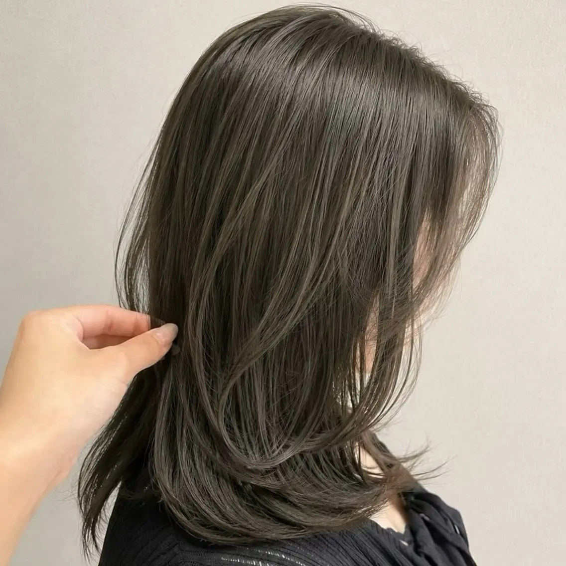 セミロング カット ヘアカラー トリートメント 似合わせカット/ 顔周りカット/まりなのヘアスタイル